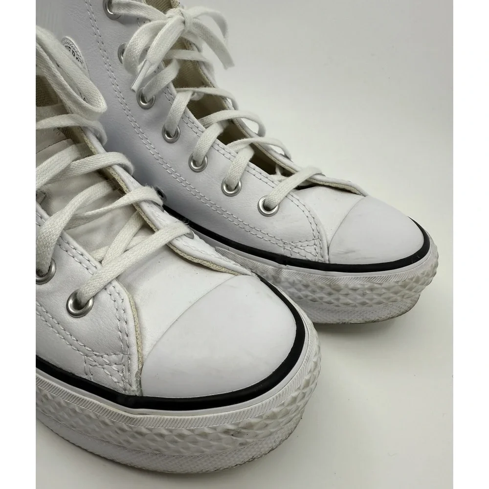 Converse Chuck Taylor All Star Lift High Top Sneaker Little Kid White/Black Sz 3